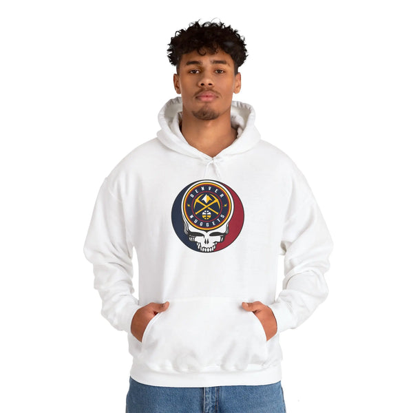 Denver Nuggets Grateful Dead Steal Your Face Unisex Hoodie - NBA StealieShop